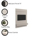 Ver imagem 5 de Painel Oslo Frisado para Tv até 75 Polegadas Off White - Lukaliam Móveis