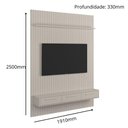 Ver imagem 6 de Painel Oslo Frisado para Tv até 75 Polegadas Off White - Lukaliam Móveis
