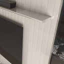 Ver imagem 3 de Painel Oslo Frisado para Tv até 75 Polegadas Off White - Lukaliam Móveis