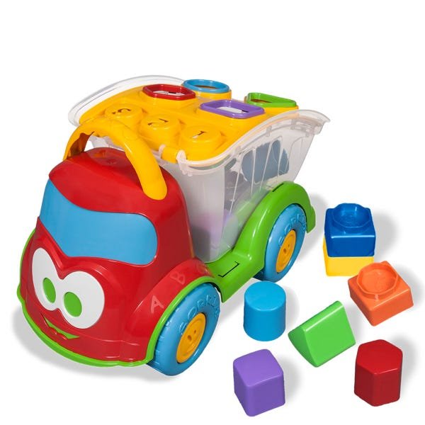 Caminhão Dino Sabidinho Brinquedo Didático - Cardoso Toys