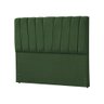 Cabeceira de Cama Box Casal Queen Estofada Americana Premium 160cm Veludo Verde - 2