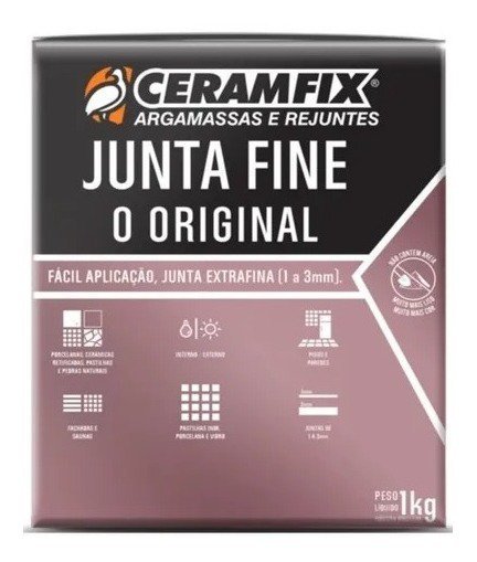 Rejunte Junta Fine Ceramfix - Bege Claro
