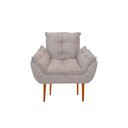 Ver imagem 3 de Kit 06 Sofás 1 Lugar de Luxo Opala Sala, Quarto Suede Cor:bege