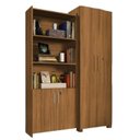 Ver imagem 2 de Kit Armários para Escritório Semi Aberto 2 Portas e Armário Alto com Chave