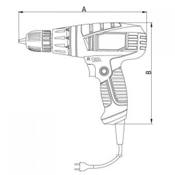 Parafusadeira e Furadeira Elétrica 3/8 Polegadas 280W Tramontina 220V - 2 Parafusadeira e Furadeira Elétrica 3/8 Polegadas 280W Tramontina 220V - 2