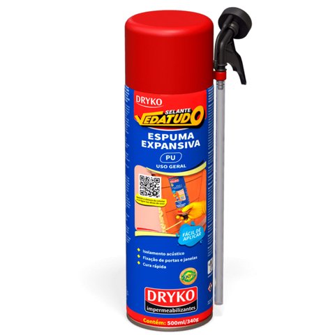 Espuma Expansiva Dryko Selante Universal Vedatudo Obras 500ml
