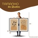 Ver imagem 3 de Quadros Decorativos Botânico Abstrato Terroso Moldura Filete:Moldura Freijó/60x90