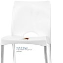 Ver imagem 3 de Kit 4 Cadeiras de Jantar Boston Empilhável Pés de Aluminio Garden Life Cor Branco