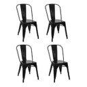 Ver imagem 1 de Kit 4 Cadeiras Tolix Preta