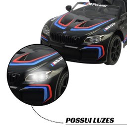 Mini Carro Elétrico Infantil Bmw M6 Gt3 12v Controle Remoto Licenciado Preta Importway Bw366 - 3 Mini Carro Elétrico Infantil Bmw M6 Gt3 12v Controle Remoto Licenciado Preta Importway Bw366 - 3