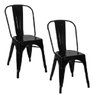 Kit 2 Cadeiras Tolix Preta - 1