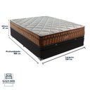 Ver imagem 2 de Cama Box Baú e Colchão Anjos Star Pillow In Molas Ensacadas Casal Anjos Casal Preto