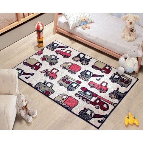 Tapete Infantil 1,00x1,50 Antiderrapante Quarto Marinho I-85