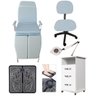 Kit Podologia Cadeira Mocho Luminária Exaustor Armário Massageador Fiscomed Kit Maca para Podologia - 1