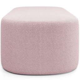 Puff Decorativo Orgânico para Living Quarto 140cm Doha W01 Bouclê Rose - Lyam Decor - 7