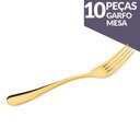 Ver imagem 5 de Jogo de Garfos Mesa Aço Inox Ouro 10 Peças Gourmet Mix