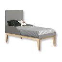 Ver imagem 4 de Quarto de Bebê Berço Mini Cama + Cômoda 6 Gavetas Classic Cinza Madeira Natural