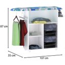 Ver imagem 4 de Tabua De Passar Roupas 1 Porta Mariana Branco Preto REAJL Moveis