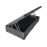 Base Box Baú Solteirão Nk Camas Suede Cinza 41x96x203 - 1