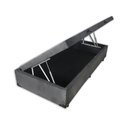 Ver imagem 1 de Base Box Baú Solteirão Nk Camas Suede Cinza 41x96x203