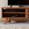 Rack TV Bancada Madeira 40 Polegadas 1 Porta de Correr Sean Castanho Verniz - 6