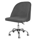 Ver imagem 1 de Cadeira Poltrona Sophia Grafite Base De Rodinha e Regulagem de Altura