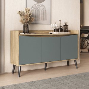Buffet Aparador 3 Portas Retrô 130cm