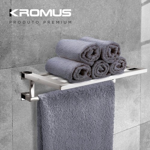 Toalheiro Rack 50 Cm Inox - Kromus Rt0308-50 - 4