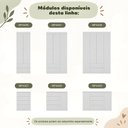 Ver imagem 7 de Quarto de Bebê Completo com Berço Americano 3 em 1/Guarda-Roupa/Cômoda Flor Multimóveis MP4940