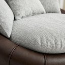 Ver mais imagens de Poltrona Decorativa Safira Base Giratoria Linho e Courino Tcs 701 Tcs 721 Moll