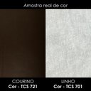 Ver imagem 4 de Poltrona Decorativa Safira Base Giratoria Linho e Courino Tcs 701 Tcs 721 Moll