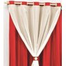 Cortina Decorativa Para Quarto ou Sala Tamanho 3,00 X 2,80 Tecido Malha Em Gel Com Voal Voil Liso - 4
