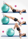 Ver imagem 3 de Bola de Pilates 75cm Ahead Sports AS1225C Verde