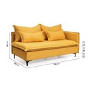 Ver imagem 4 de Sofá Modular 2 Lugares Braço Lateral com Pé Metal Sôma CabeCasa MadeiraOriginals