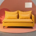 Ver imagem 2 de Sofá Modular 2 Lugares Braço Lateral com Pé Metal Sôma CabeCasa MadeiraOriginals