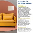 Ver mais imagens de Sofá Modular 2 Lugares Braço Lateral com Pé Metal Sôma CabeCasa MadeiraOriginals