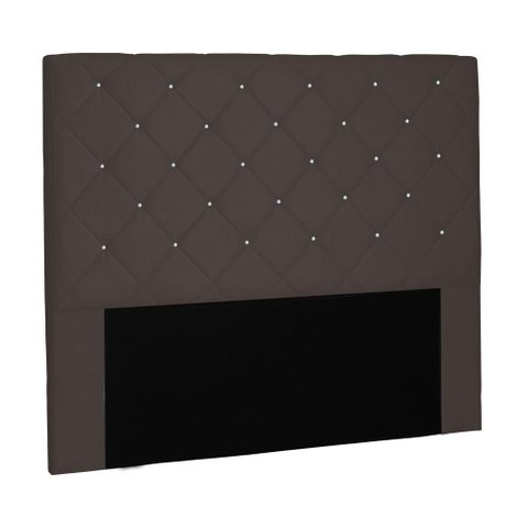 Cabeceira Tania Cama Box King 195cm Suede Café