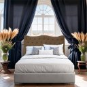 Ver imagem 2 de Cabeceira Dubai 160cm Suede - Renascer Decor:marrom