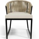 Ver imagem 6 de Kit 02 Cadeiras Decorativas para Área Gourmet Cozinha Corda Náutica Bethari D04 Bege - Lyam Decor