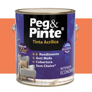 Tinta Acrílica Doce de Abóbora Peg & Pinte 3,6l Eucatex