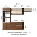 Ver imagem 7 de Cozinha Completa Madesa Vicenza com Armário e Balcão + Tampo