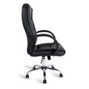 Ver imagem 3 de Cadeira de escritório Presidente Johnson Healer Preta