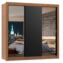 Ver imagem 3 de Guarda-roupa Casal Madesa Lyon 3 Portas de Correr com Espelhos 2 Gavetas