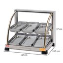 Ver imagem 4 de Estufa para Salgados 6 Bandejas Dupla Marchesoni Linha Ouro Inox 220v - Ef.2.262