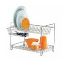 Ver imagem 1 de Escorredor de Louças Duplo com Suporte para Talheres Aço Nobilitá Future