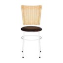Ver imagem 2 de 6 Cadeiras para Mesa Branca Hawai Palha:marrom