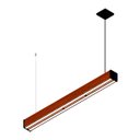 Ver imagem 3 de Luminaria Pendente Led Granada 36w Bivolt 4000lm Madeira Maciça