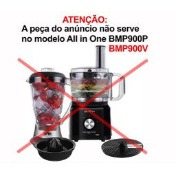 Jarra com Tampa Original Mini Processador Britânia Bmp900p Bmp900v Turbo Bmp950 Plus - 5