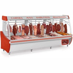 Balcão Expositor Horizontal GSRB-310 Rubi Cristal Gemini Gelopar 220V - Vermelho - 1