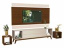 Ver imagem 2 de Rack com Painel Delux 180cm com Led Off White com Natural - Móveisaqui